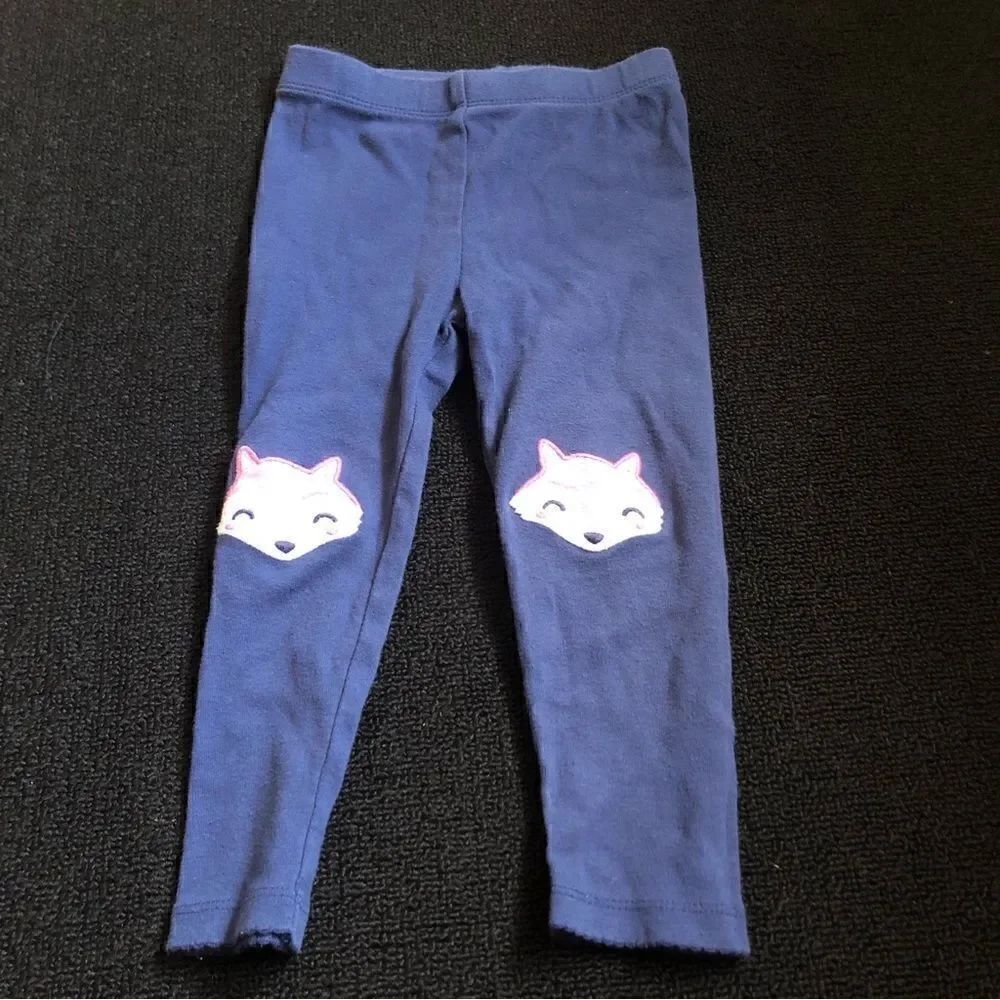 CARTER’S blue foxes print pants pjs size 24 months